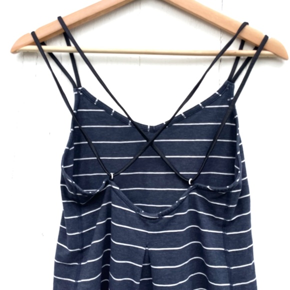 Lululemon Striped Cami Tank | Size Small | Navy & White | Crisscross Back - Picture 5 of 5